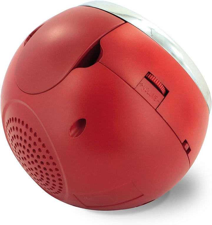 Metronic 477024 Radiowecker mit Projektion Radio FM Rote Anzeige Cherry, Rot