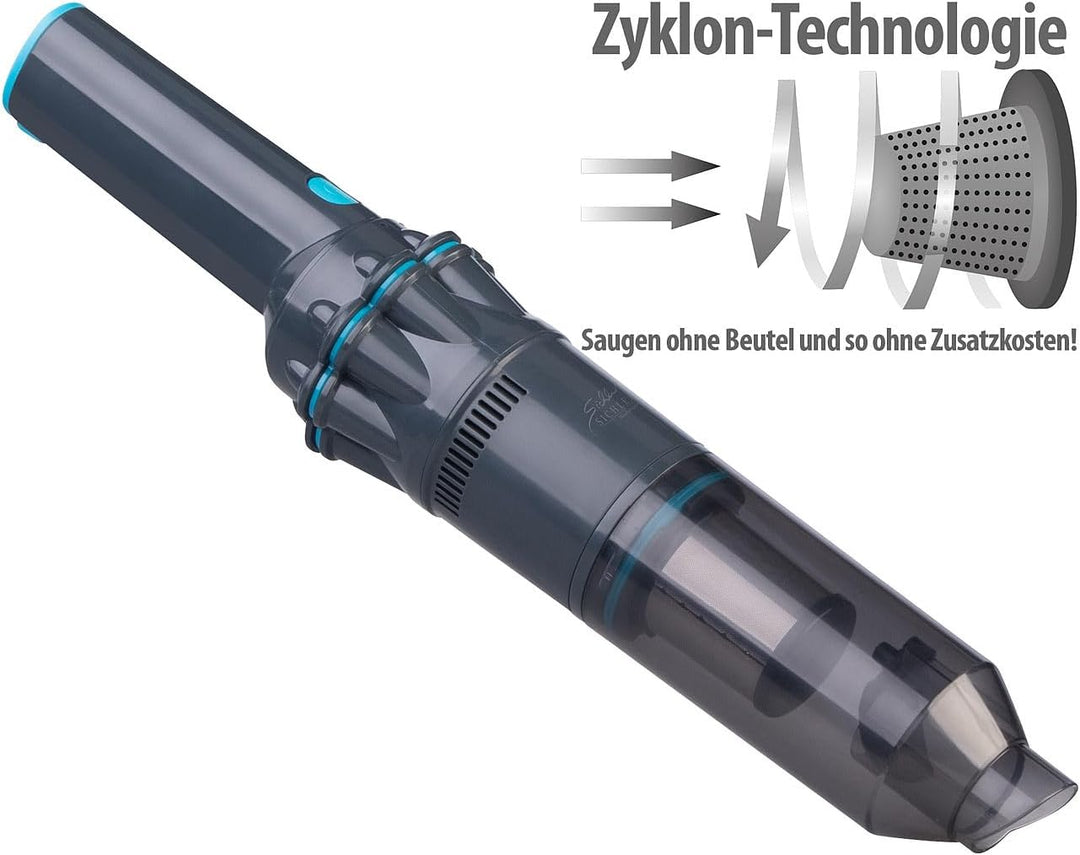 Sichler Haushaltsgeräte Akkusauger: Akku Zyklon Hand-& Bodenstaubsauger, 16KPa, HEPA-Filter (Zyklon