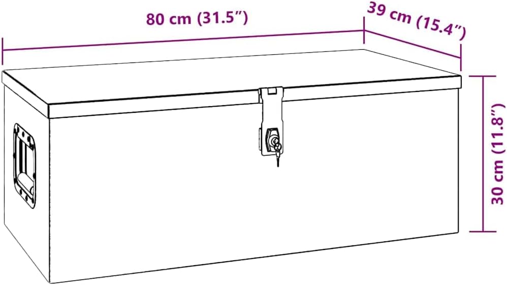 vidaXL Aufbewahrungsbox Aluminiumkoffer Aluminiumbox Lagerbox Lagerkiste Transportkoffer Transportki