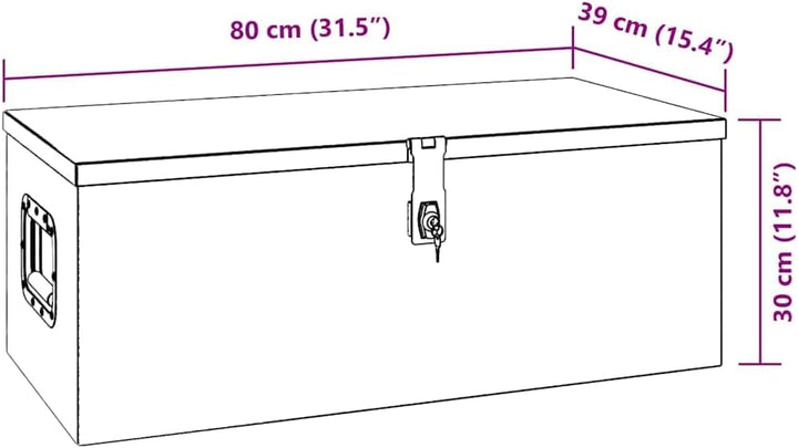 vidaXL Aufbewahrungsbox Aluminiumkoffer Aluminiumbox Lagerbox Lagerkiste Transportkoffer Transportki