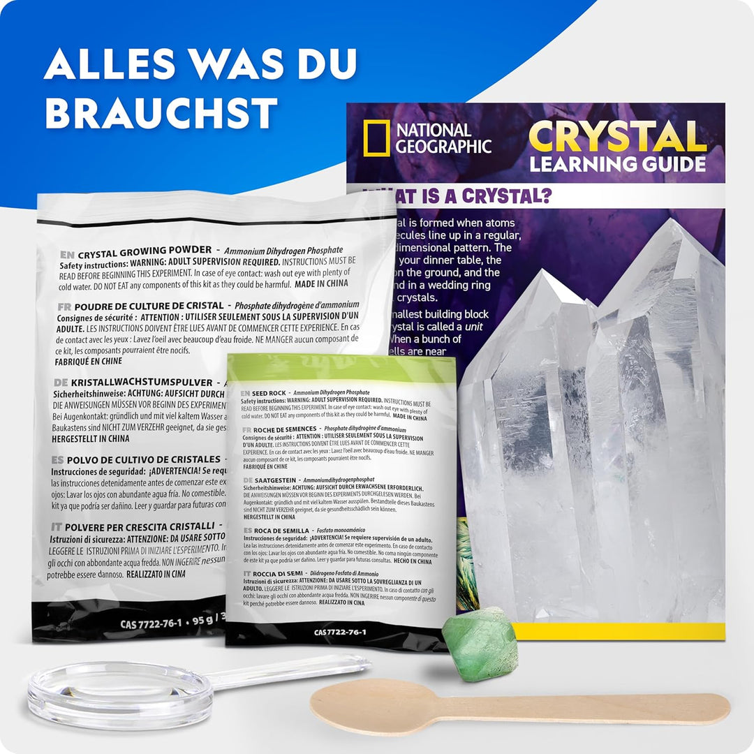 NATIONAL GEOGRAPHIC Jumbo-Leuchtkristall-Zuchtset – Bis zu 3x grösser als unsere Standardkristalle,
