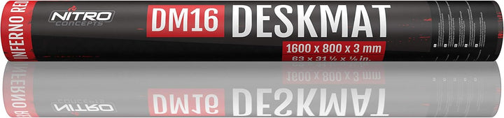 NITRO CONCEPTS XXL-Mauspad 1600 x 800 mm, Kanten ohne Fransen, grosses Gaming-Mauspad aus Mikrofaser