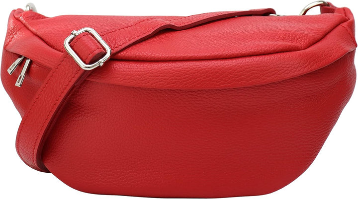 SH Leder ® echt Leder Hüfttasche Damen Herren Unisex Gürteltasche für Festival Reise Bauchtasche mit