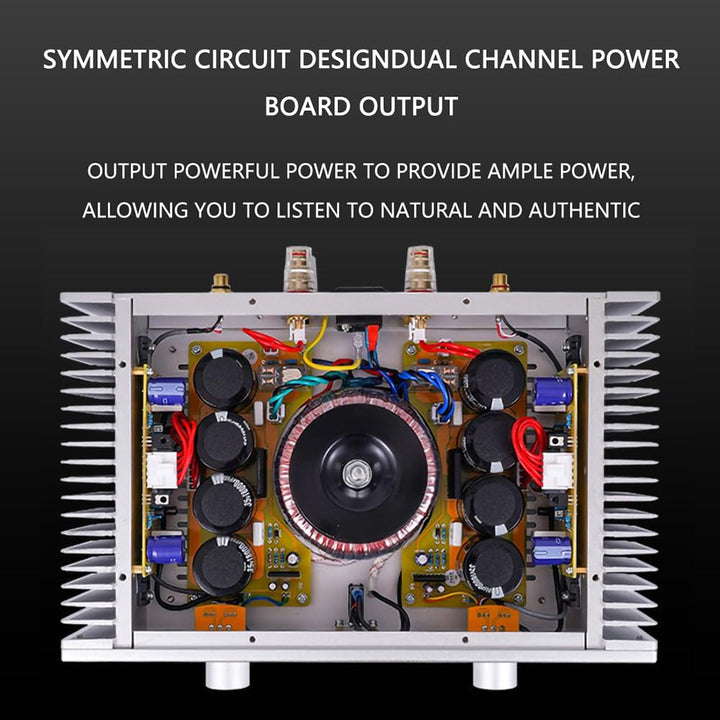 A1S Reiner Class A Verstärker 20W×2 2.0 Kanal HiFi Stereo Audio Endverstärke (Silber)