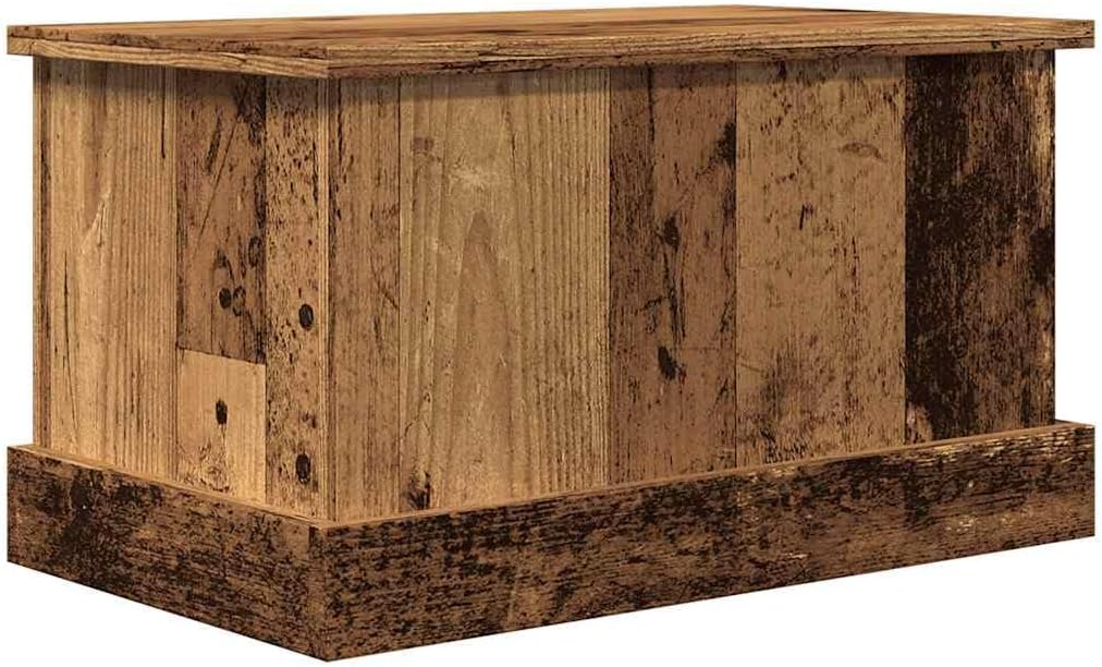 vidaXL Truhe Altholz-Optik 30x50x28 cm Holzwerkstoff, Aufbewahrungsbox, Werkzeugtruhe, Deckenbox, We