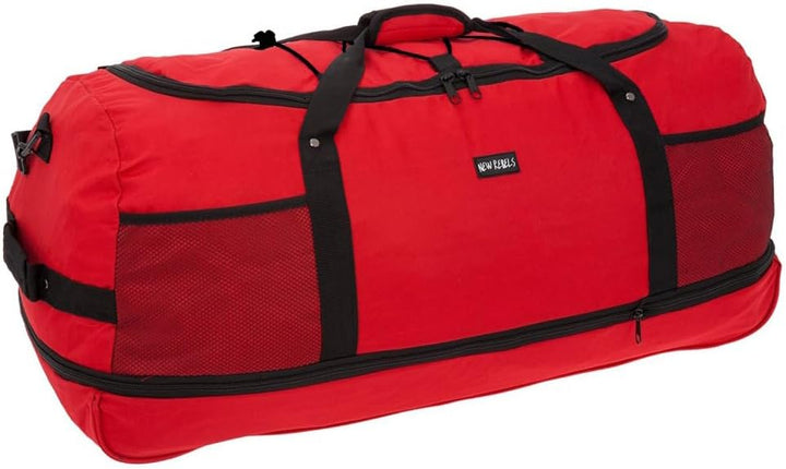 Airmont Newark Roll-Trolley 600d Basic New Rebels Rot, 35 x 35 x 80 cm, Unisex, Erwachsene Dark Red,