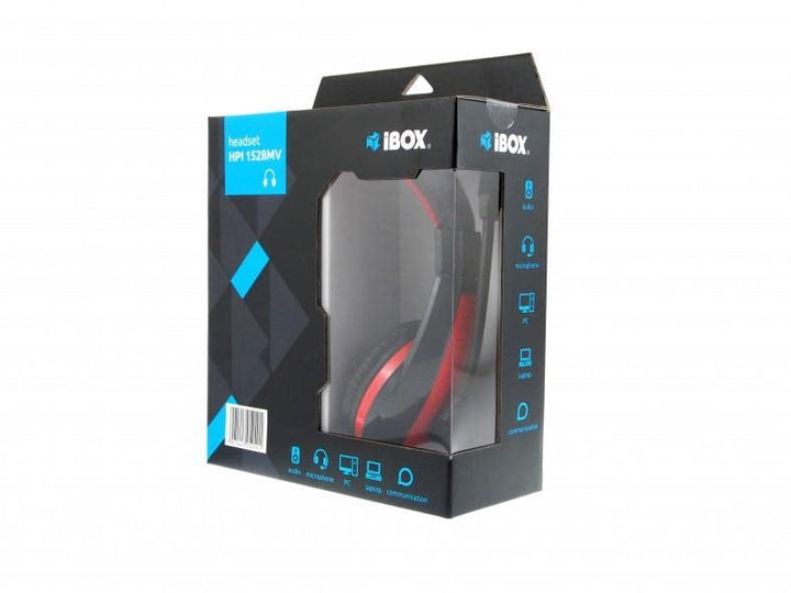 i-box Kopfhörer mit Mikrofon HPI, 1528 mV, Schwarz
