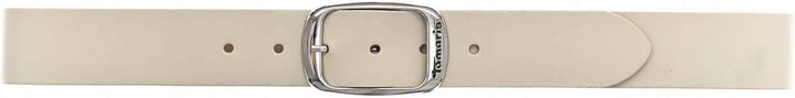 Tamaris Gürtel Essential Classics TB0002L01 Damen Gürtel Uni 100 Hellbeige, 100 Hellbeige