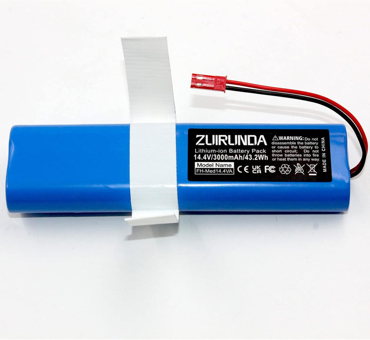 ZUIRUNDA 14.4V 3000mAh Li-Ion Ersatzakku für iLife V3s Pro V50 V5s Pro V8s X750 für Medion MD 18500