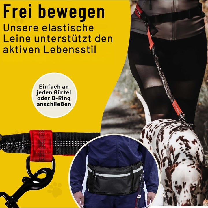 Hundefreund Bungeeteil für Joggingleine | Verlängerung für Hundeleine | Ersatzleine mit elastischem