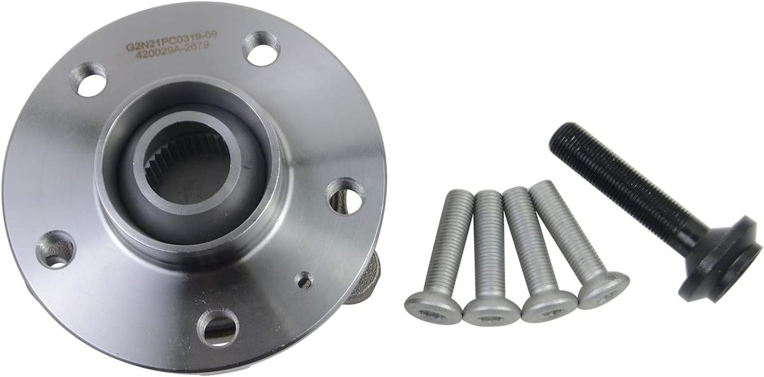 Bisenya Radlager Satz Vormontiert mit Radnabe Kompatibel mit A4 A5 A6 A8 B8 Q5 Qu-att-ro 4H0498625 8