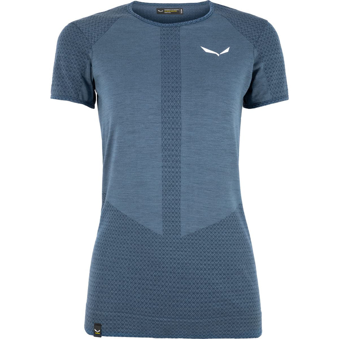Salewa Damen Zebru Responsive Short Sleeve Women's Tee Blusen & T-Shirts XL Dark Denim, XL Dark Deni