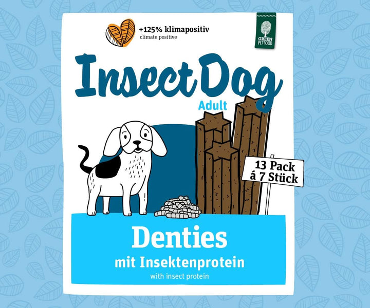 Green Petfood InsectDog Denties 13x180g, InsectDog