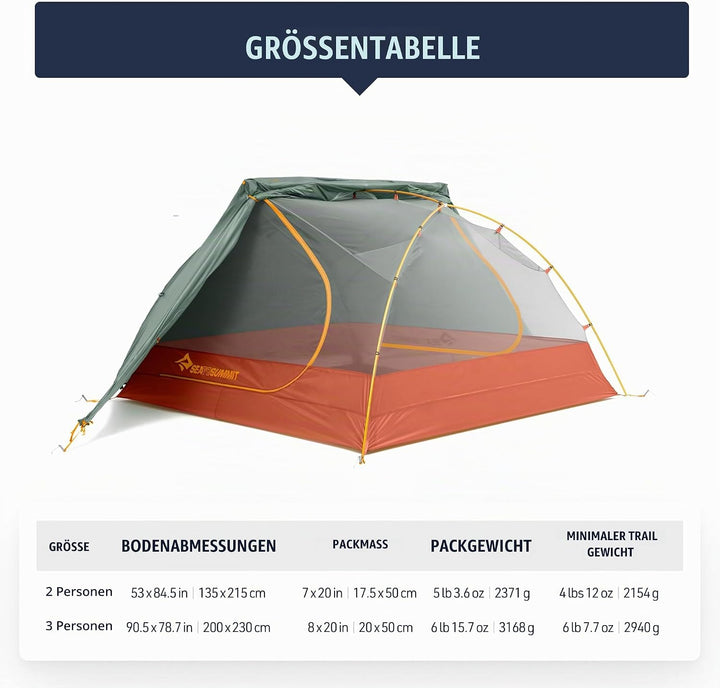 Sea to Summit Ikos TR Laurel Wreath 2 Personen, Laurel Wreath 2 Personen