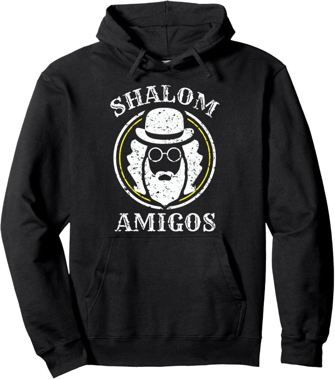 Shalom Amigos Schabbat Hanukkah Mazel Tov Bar Mitzwa Shamash Pullover Hoodie