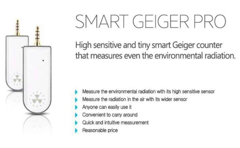 Smart Geiger - Geigerzähler für Smartphone APP iOS Android Strahlungs Detektor Strahlenmessgerät Str