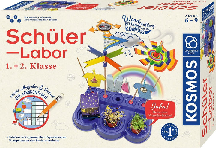 Kosmos 636111 Schülerlabor Grundschule 1. und 2. Klasse, spannende Experimente zu Natur und Technik,