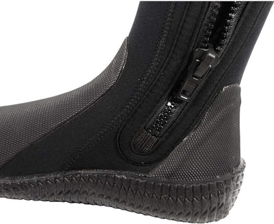 Cressi Isla Boots - Unisex Tauchschuhe aus Neopren Shwarz mit Gummisohle 5mm XL, 5mm XL