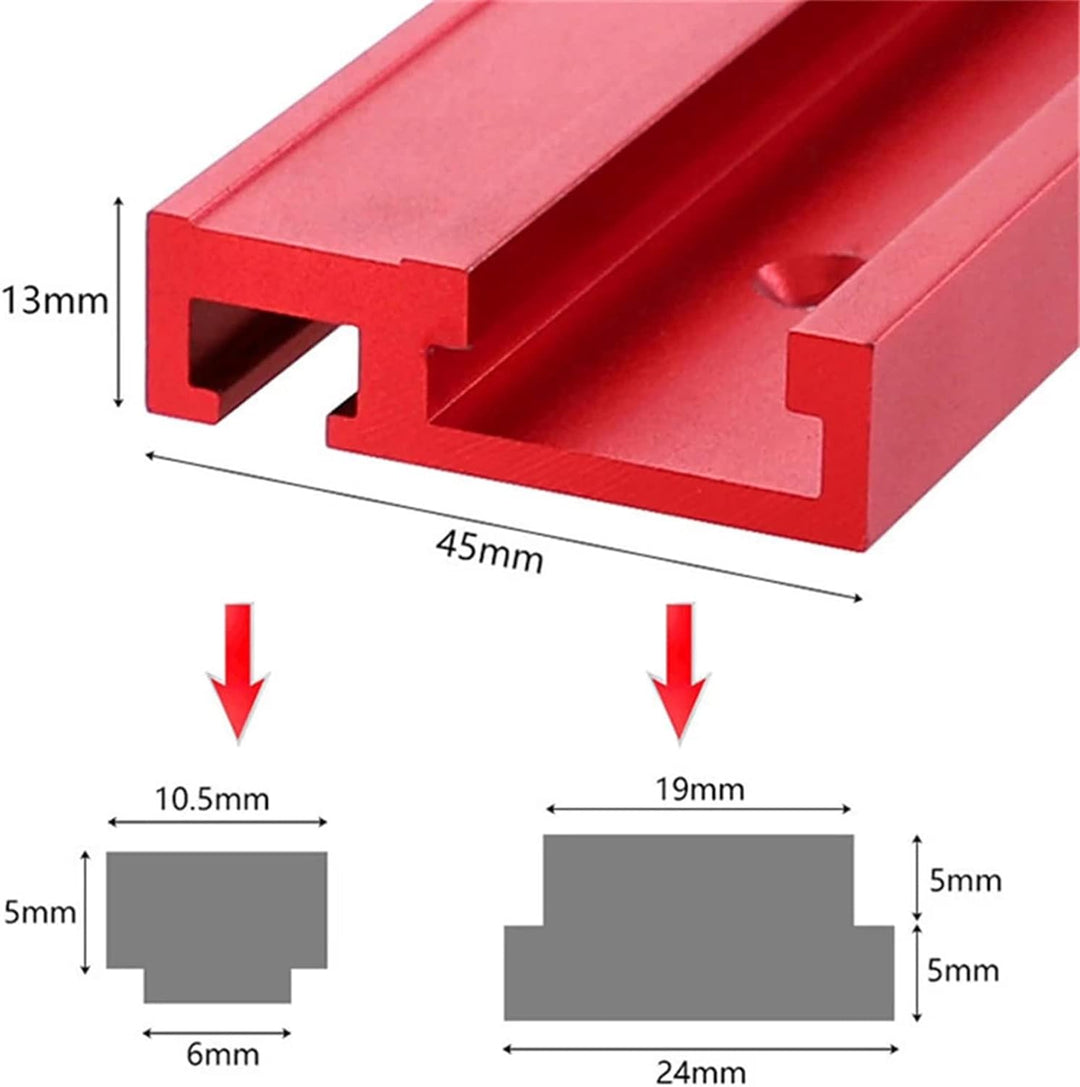 T Nut Schiene Gehrungsschiene, 45 Typ Führungsschiene T-Schienen,Aluminium-T-Nut, DIY T-Nut Gehrungs