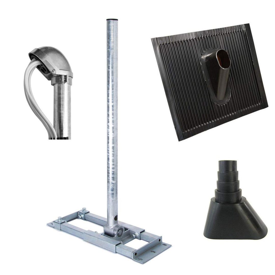Premium X Deluxe X90-48 Dachsparrenhalter 90 cm Mast SAT Dach-Halterung Dach-Abdeckung Alu-Dachziege
