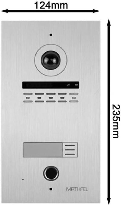 MATHFEL 2 Draht Bus WLAN Video Türsprechanlage, Fingerprint mit Bluetooth-Funktion, Gegensprechanlag