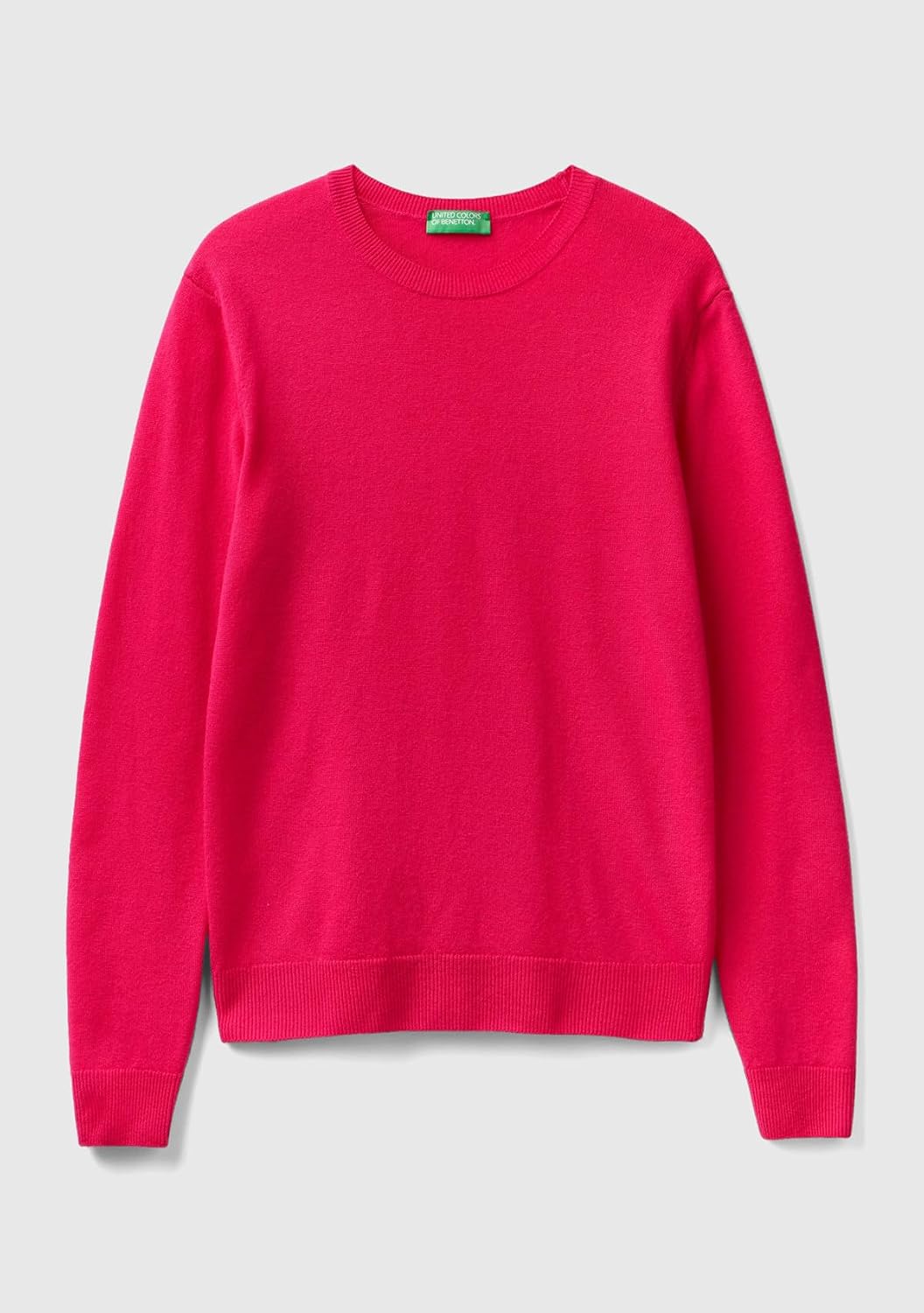 United Colors of Benetton Damen Maglia G/C M/L 1002d1k01 Pullover S Fuchsia 2l3, S Fuchsia 2l3