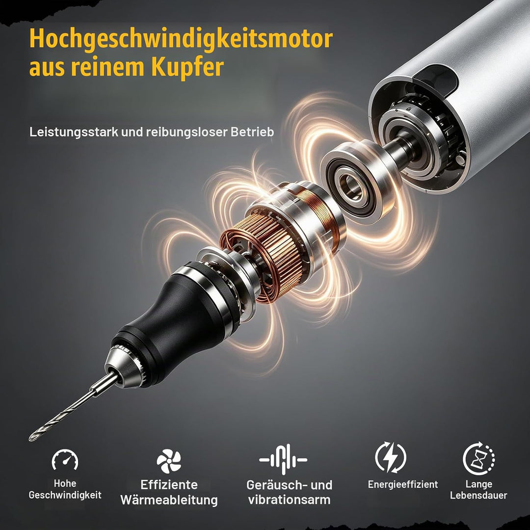 Gravierstift mit 37 Bits, kabelloses Gravurstift für alle materialien