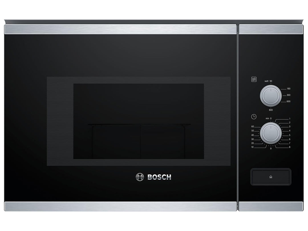 Bosch BFL520MS0 Einbau-Mikrowelle, Kombigerät, 20 l, 800 W, Schwarz, Edelstahl