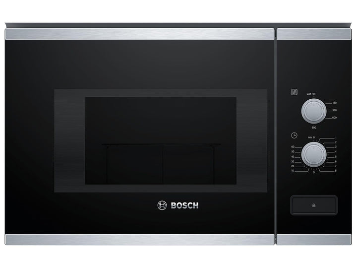 Bosch BFL520MS0 Einbau-Mikrowelle, Kombigerät, 20 l, 800 W, Schwarz, Edelstahl