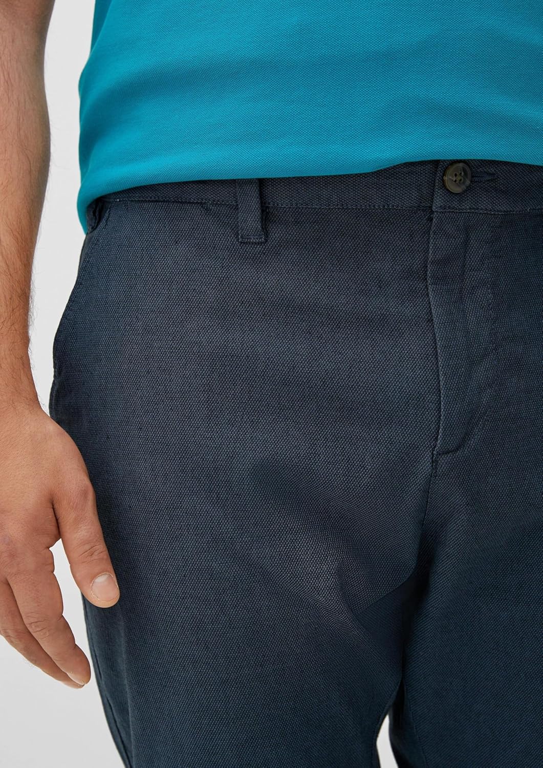 s.Oliver Regular: Chino aus Baumwollstretch 38W / 36L Blau, 38W / 36L Blau