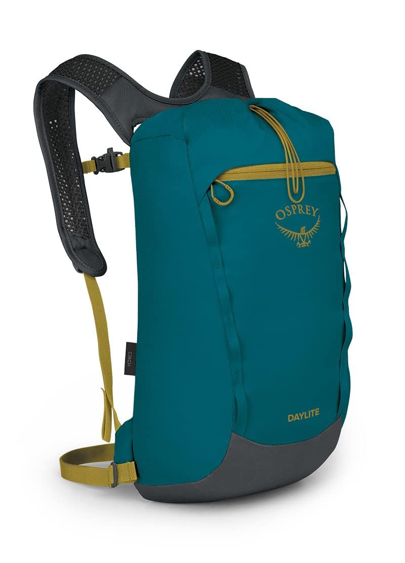Osprey Europe Daylite Cinch Pack Backpack Deep Peyto Green/Tunnel Vision, Deep Peyto Green/Tunnel Vi