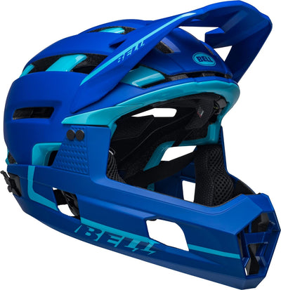 BELL Super Air R Spherical MTB Fahrrad Helm matt blau 2022, M