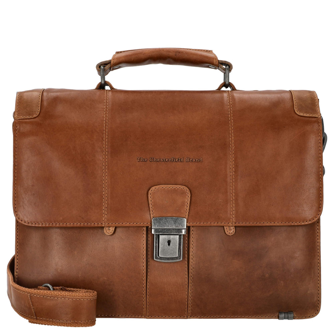 The Chesterfield Brand Stuttgart - Aktentasche 14" 38 cm Cognac, Cognac