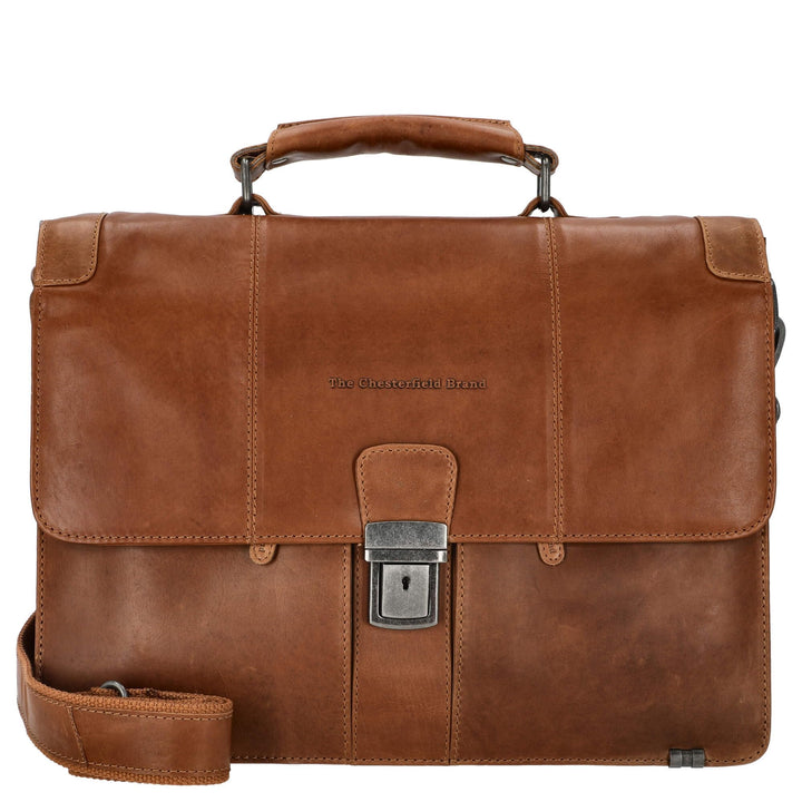 The Chesterfield Brand Stuttgart - Aktentasche 14" 38 cm Cognac, Cognac
