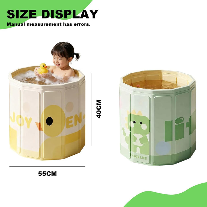 Faltbare badewanne Kinder, tragbare Badewanne, grosse Kleinkinderbadewanne für Baby von 0-5 Jahren,
