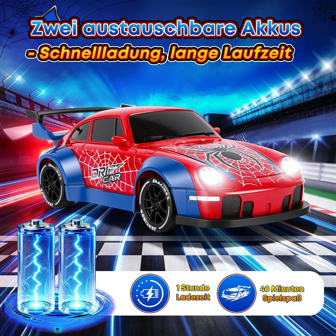 Ferngesteuertes Auto ab 3 4 5 6 7 8 9 10 Jahre, 2.4Ghz 4WD RC Drift Auto Spielzeug ab 3 4 5 6 7 8 9