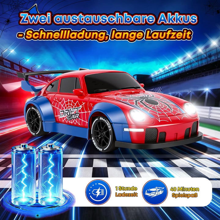Ferngesteuertes Auto ab 3 4 5 6 7 8 9 10 Jahre, 2.4Ghz 4WD RC Drift Auto Spielzeug ab 3 4 5 6 7 8 9
