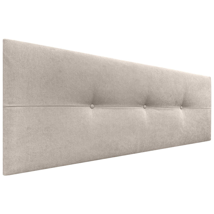 DHOME Kopfteil aus Kunstleder oder Stoff AQUALINE Pro Kopfteil Polsterkopfteil Luxusbett (Stoff Beig