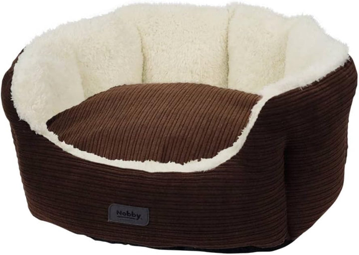 Nobby 61743 Komfortbett oval KAMBA braun; L x B x H: 86 x 70 x 24 cm