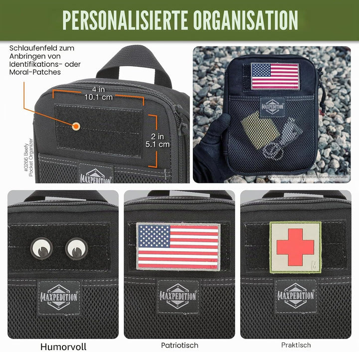 Maxpedition Beefy Pocket Organizer Tasche Einheitsgrösse Schwarz, Einheitsgrösse Schwarz