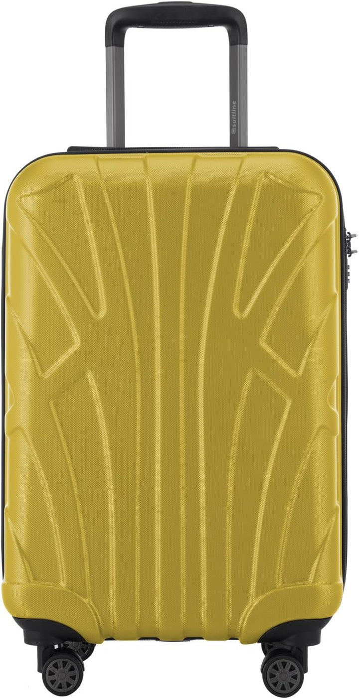 suitline - Handgepäck Hartschalen-Koffer Koffer Trolley Rollkoffer Reisekoffer, TSA, 55 cm, ca. 34 L