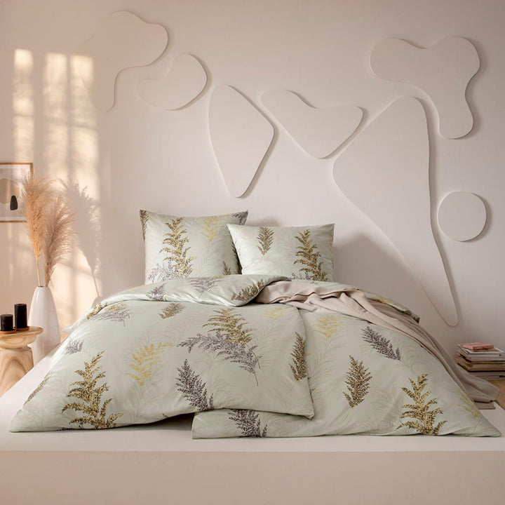 ESTELLA Mako Interlock Jersey Bettwäsche Fiamma Schilf 155x220 cm + 80x80 cm, 155x220 cm + 80x80 cm