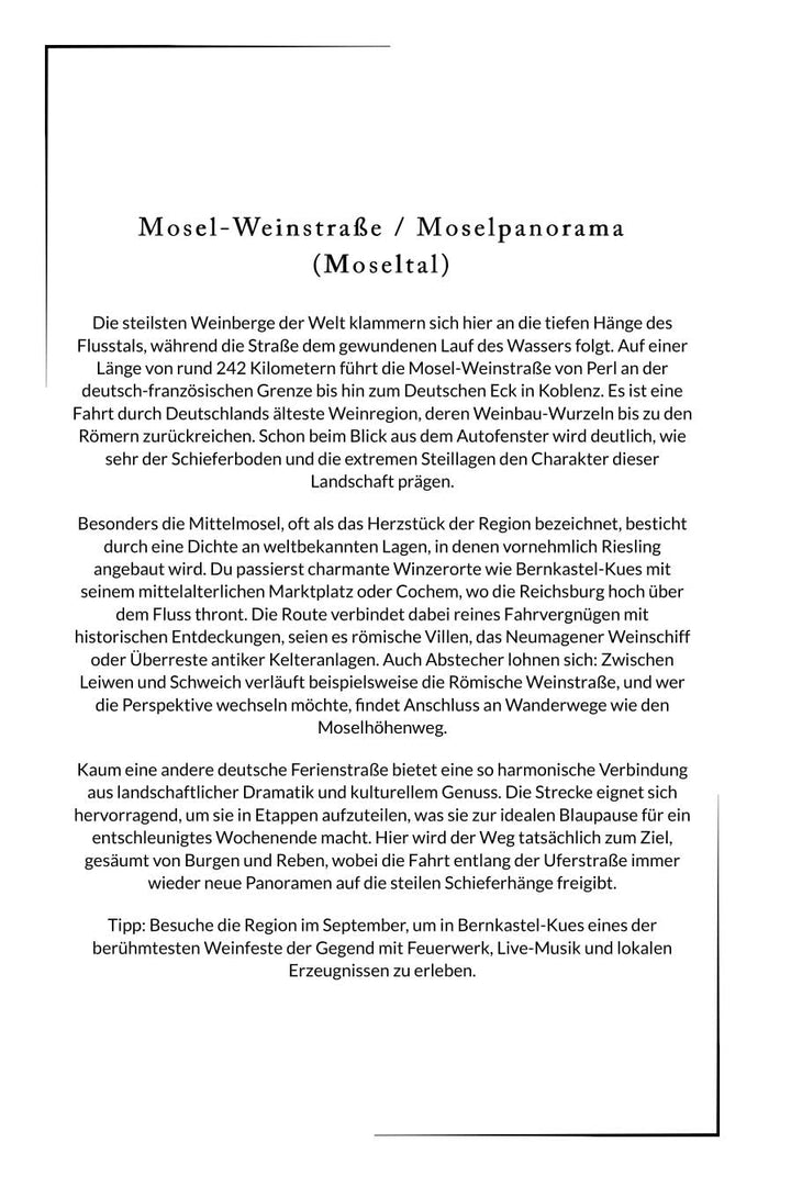 Roadtrip Deutschland: 45 traumhafte Autorouten für Wochenendausflüge, Gebundenes Buch