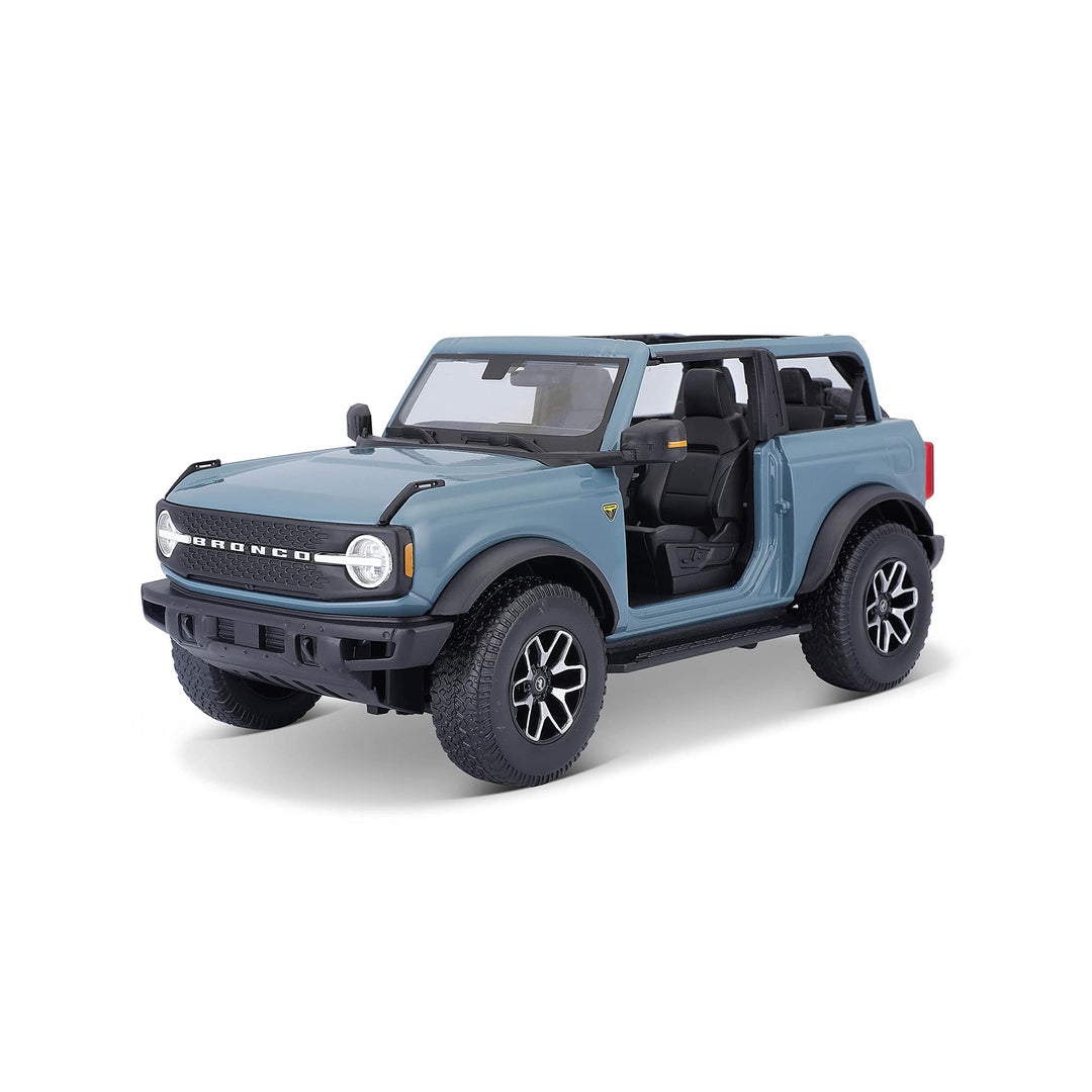 Maisto Ford Bronco Badlands (2020): Modellauto im Massstab 1:18, ohne Türen, Motorhaube und Heckklap
