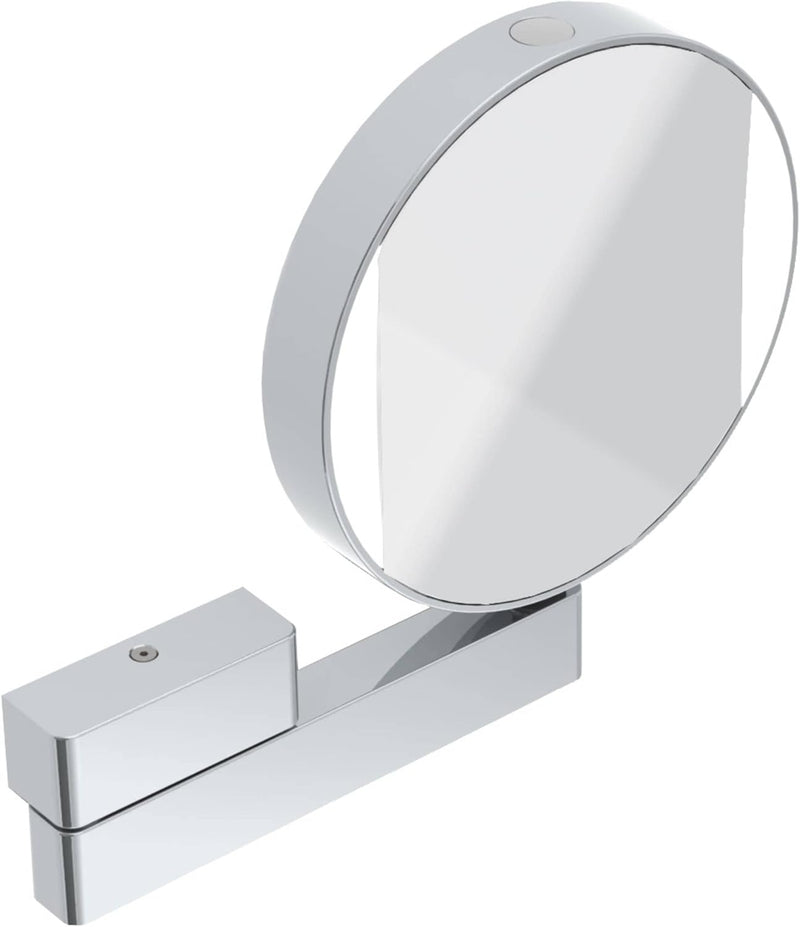 Emco Universal LED Kosmetik- und Rasierspiegel am Flexarm, runder Kosmetikspiegel mit Beleuchtung zu
