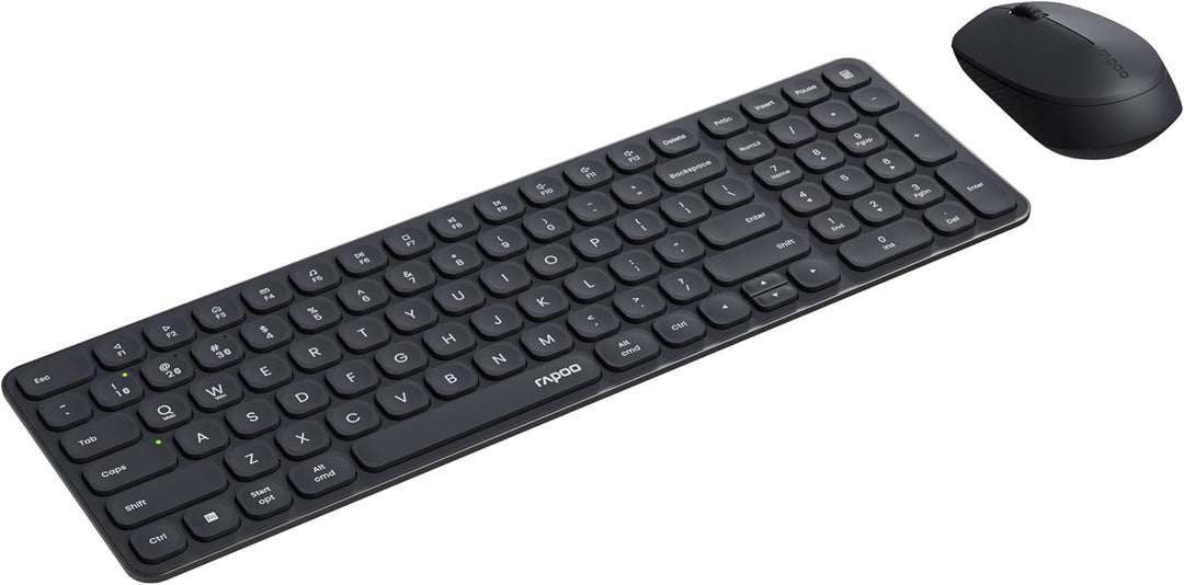 Rapoo 9310M kabelloses Tastatur-Maus Set Wireless Deskset 2400 DPI Sensor bis zu 12 Monate Batteriel