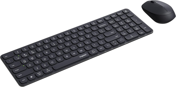 Rapoo 9310M kabelloses Tastatur-Maus Set Wireless Deskset 2400 DPI Sensor bis zu 12 Monate Batteriel