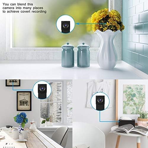 Mini Kamera, 1080P Videorecorder Tragbare Klein IP Kamera P2P Drathlos mit Bewegungsmelder, App Steu