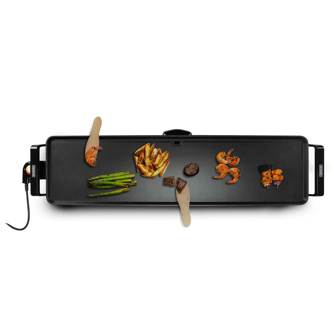 Bourgini Multi Plate XXL – Backplatte – Grillgerät – 90 x 24 cm – Teppanyaki – Antihaftbeschichtung