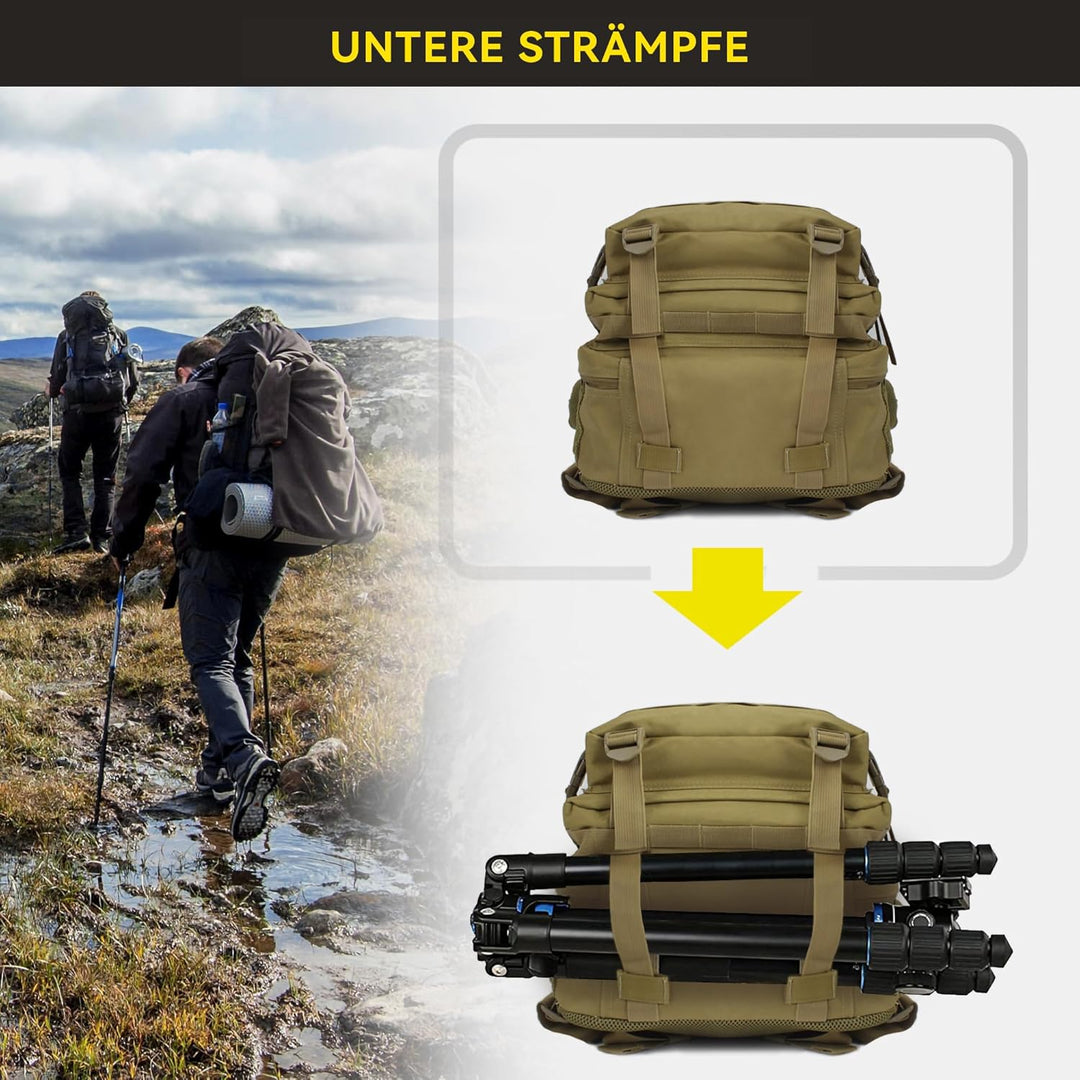 Zavothy, 45l taktischer Militär-Rucksack für Damen und Herren – grosser 3-Tage-Einsatzrucksack mit M